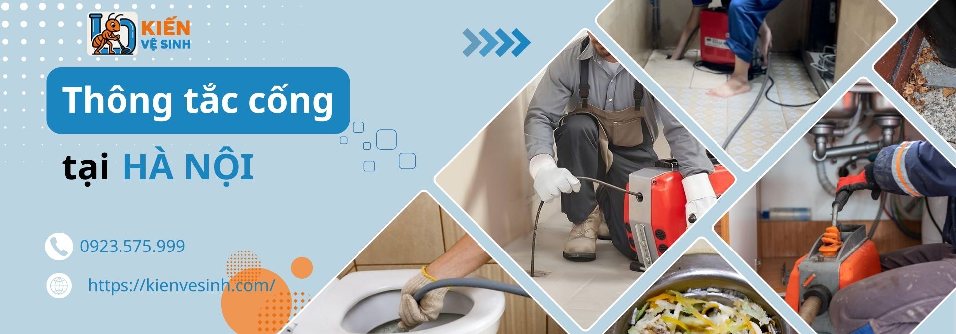 Thông tắc cống tại Hà Nội khoán triệt để, trọn gói giá rẻ 49.000đ/lần【SĐT: 0963.613.536】 50 Dịch vụ thông tắc cống tại Hà Nội - Kiến Vệ Sinh