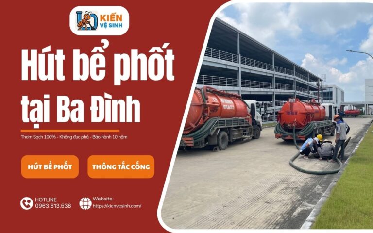 Dịch vụ hút bể phốt tại Ba Đình