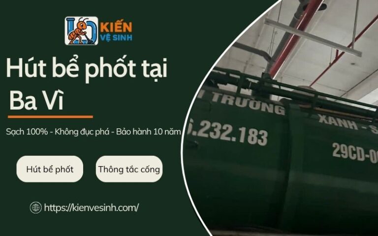 Hút bể phốt tại Ba Vì