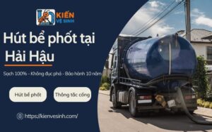 Hút bể phốt tại Hải Hậu