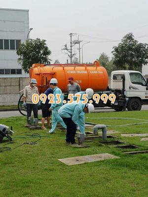 Hút bể phốt Hải Phòng ngoài trời