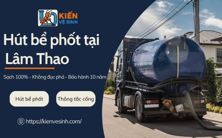 Hút bể phốt tại Lâm Thao