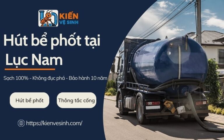 Hút bể phốt tại Lục Nam