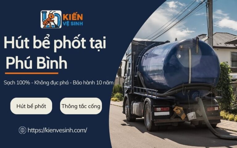 hút bể phốt tại phú bình