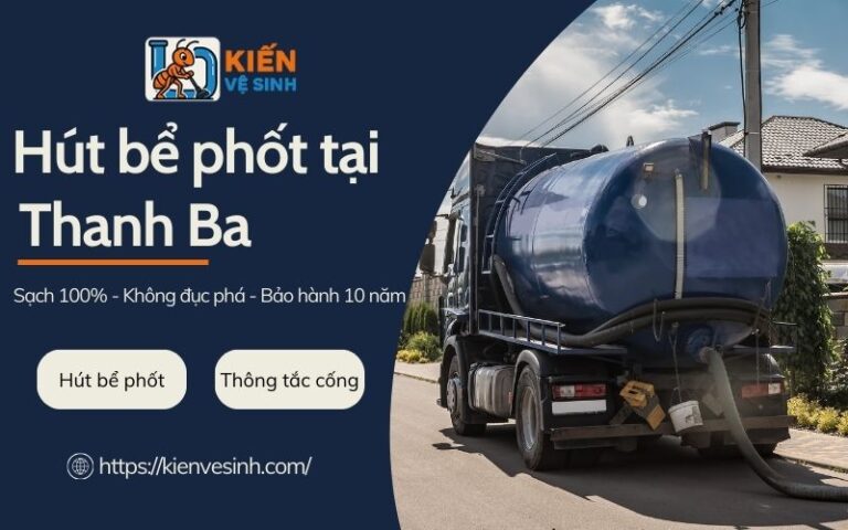 Hút bể phốt tại Thanh Ba