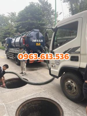hút bể phốt tại KĐT Văn Quán