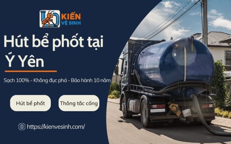 Hút bể phốt tại Ý Yên