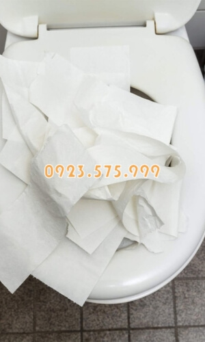 Lạm dụng giấy vệ sinh - Nguyên nhân khiến hầm cầu bị đầy