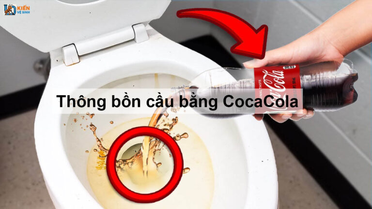 Cách thông bồn cầu bằng cocacola