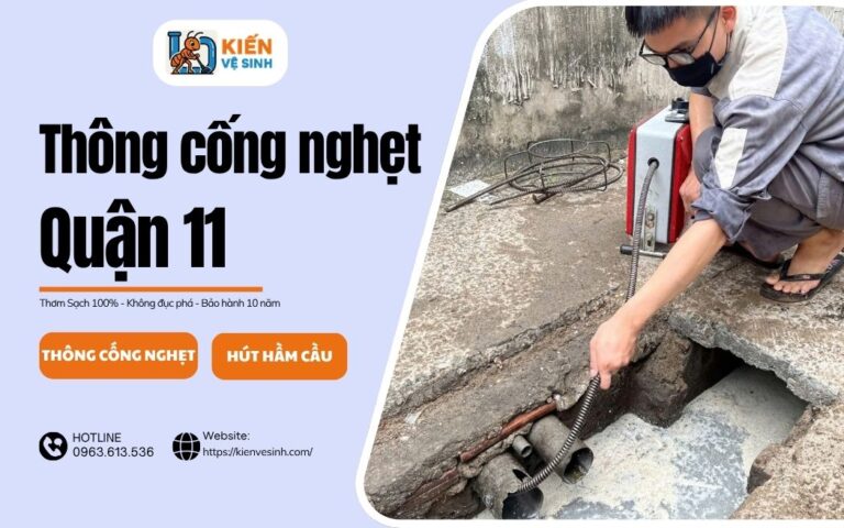 Dịch vụ thông cống nghẹt quận 11