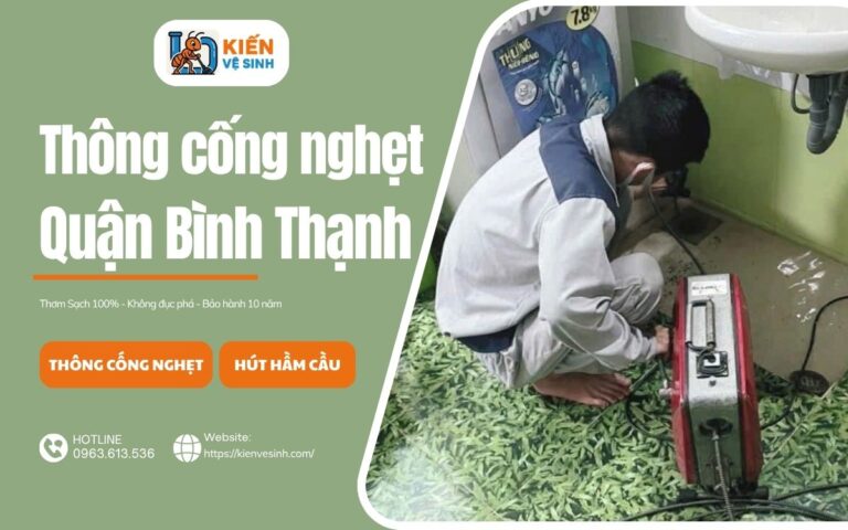 Dịch vụ thông cống nghẹt quận Bình Thạnh