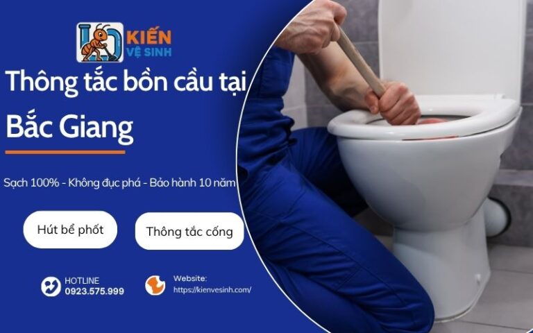 Dịch vụ thông tắc bồn cầu tại Bắc Giang