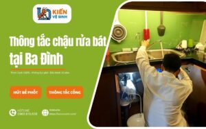 Dịch dịch thông tắc chậu rửa bát tại Ba Đình