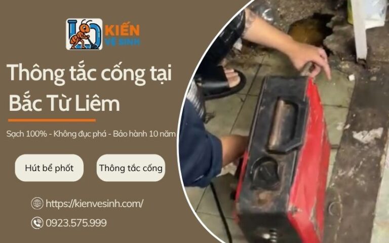 Dịch vụ thông tắc cống tại Bắc Từ Liêm