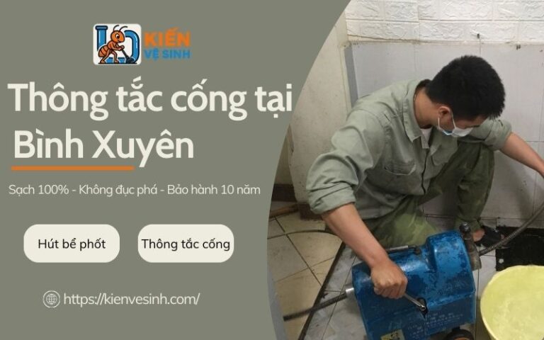 Thông tắc cống tại Bình Xuyên