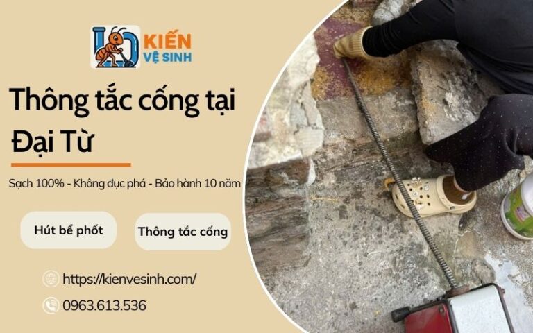 Dịch vụ thông tắc cống tại Đại Từ Thái Nguyên