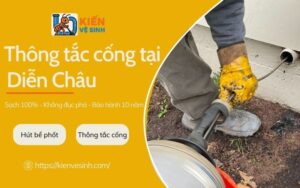 Thông tắc cống tại Diễn Châu