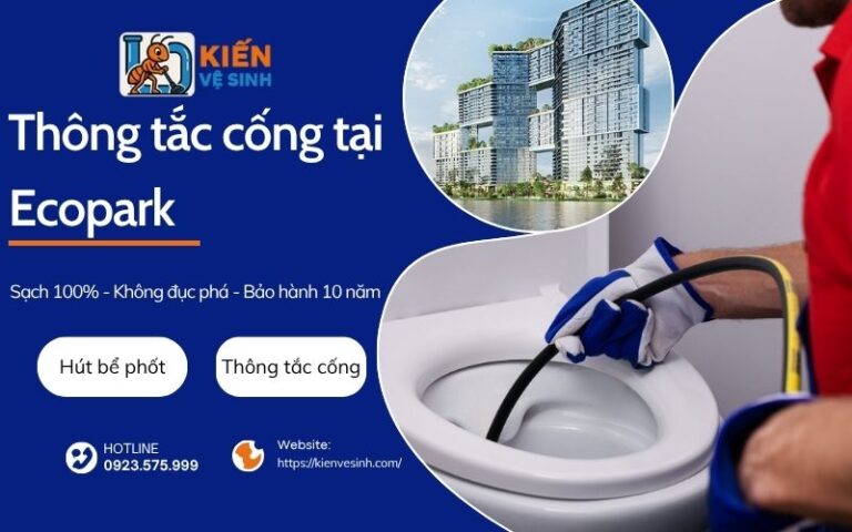 Thông tắc cống tại Ecopark