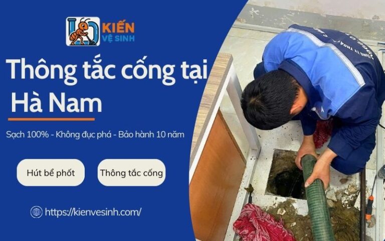 Dịch vụ thông tắc cống tại Hà Nam
