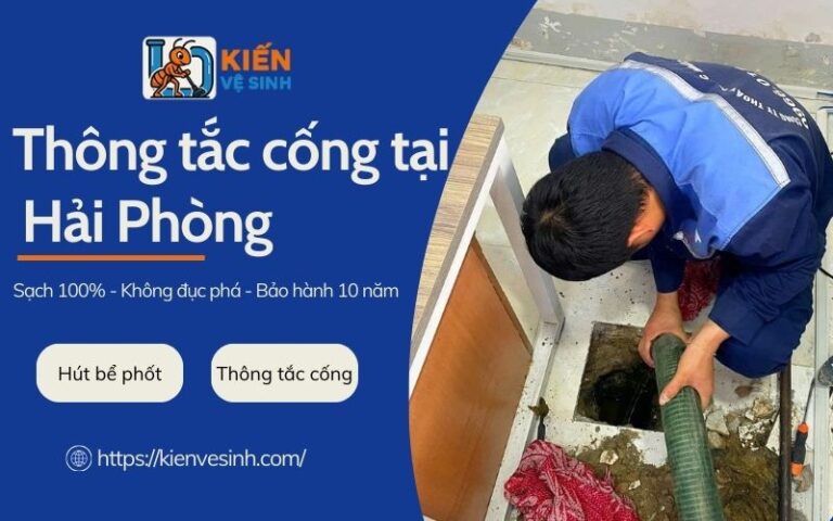 Dịch vụ thông tắc cống tại Hải Phòng
