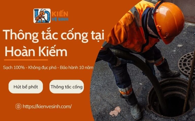 Thông tắc cống tại Hoàn Kiếm
