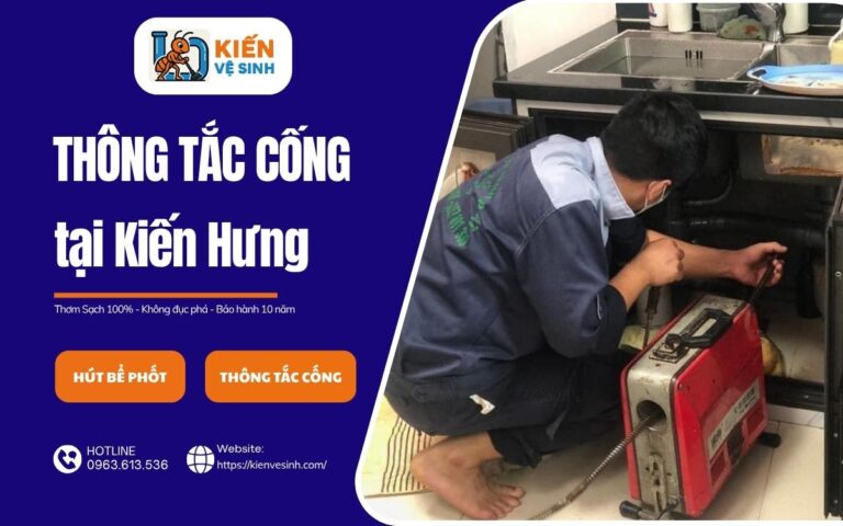 Dịch vụ thông tắc cống tại Kiến Hưng