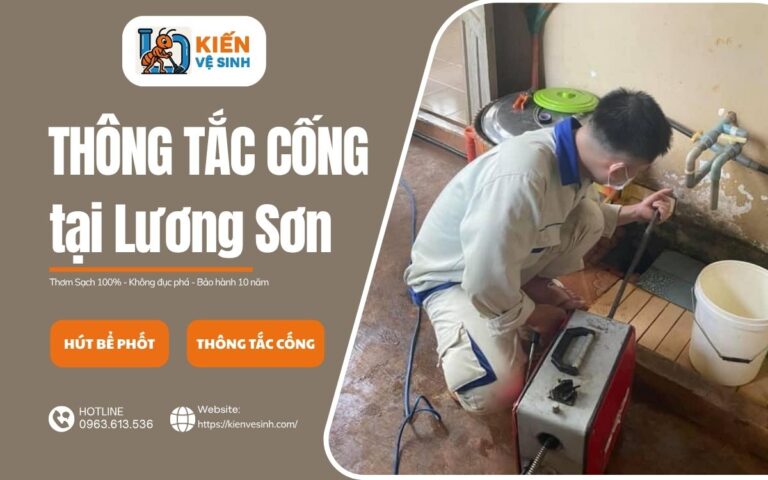 thông tắc cống tại Lương Sơn