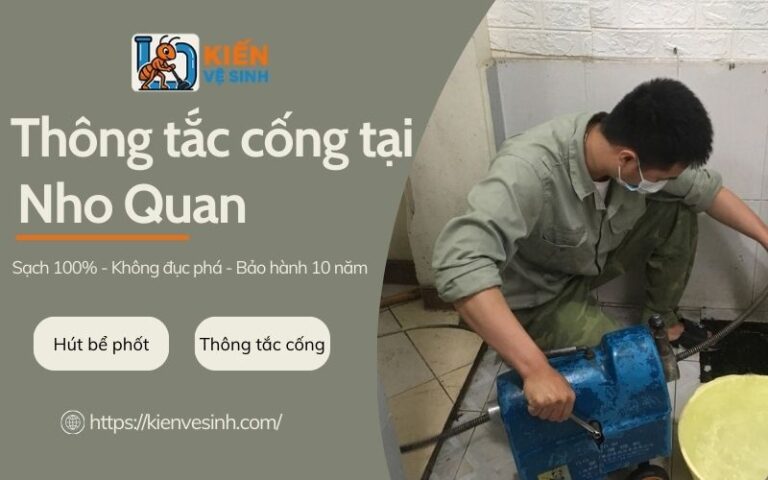 Thông tắc cống tại Nho Quan