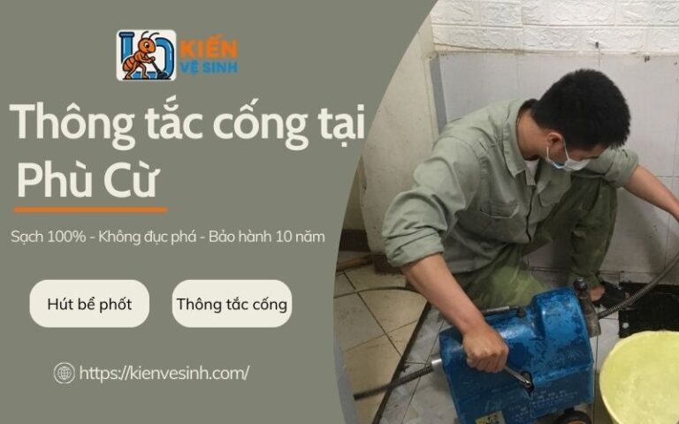 Thông tắc cống tại Phù Cừ
