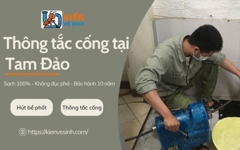 Thông tắc cống tại Tam Đảo
