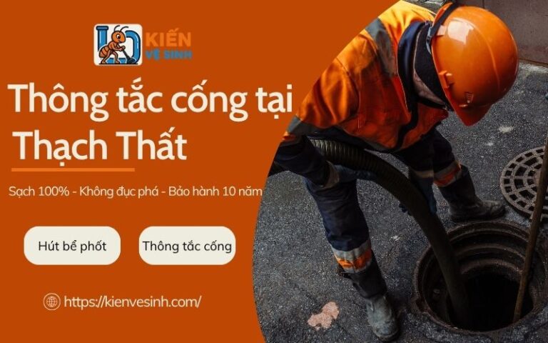 Thông tắc cống tại Thạch Thất