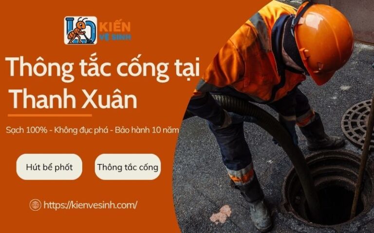 Thông tắc cống tại Thanh Xuân