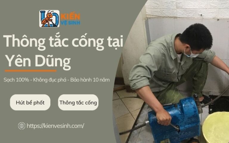 Thông tắc cống tại Yên Dũng